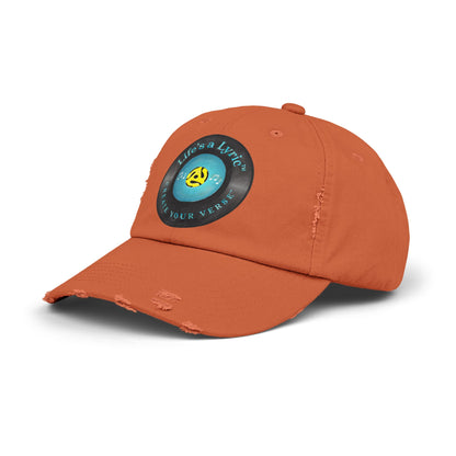 Life’s a Lyric™ Create Your Verse™ Unisex Distressed Cap