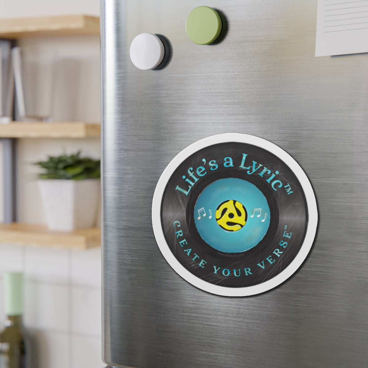 Life’s a Lyric™ - Distressed Die-Cut Magnet - Life's a Lyric - Create Your Verse