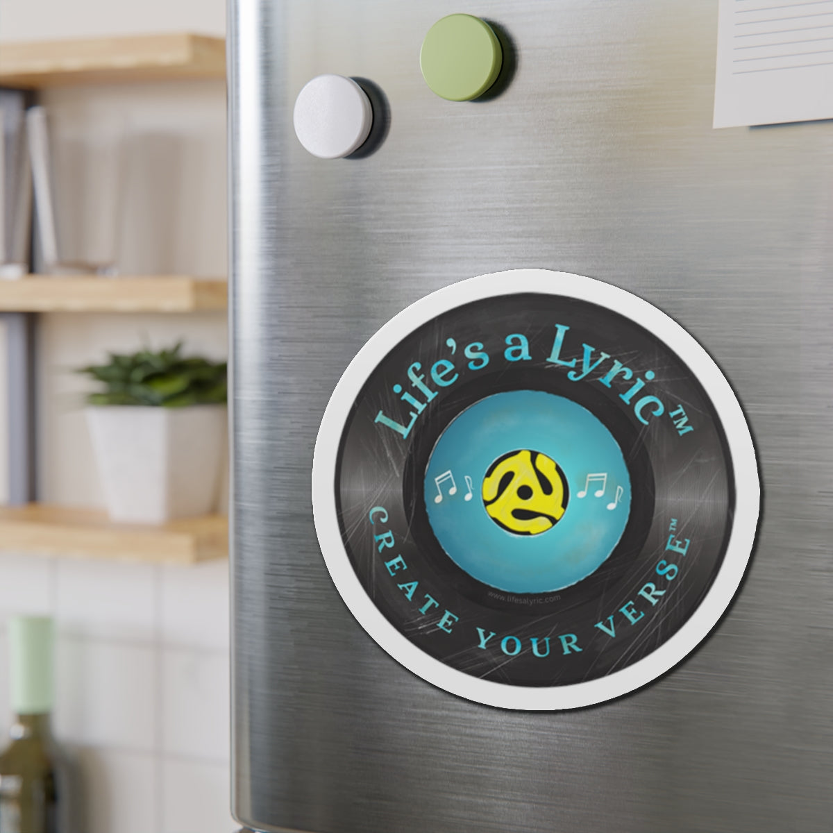 Life’s a Lyric™ - Distressed Die-Cut Magnet - Life's a Lyric - Create Your Verse