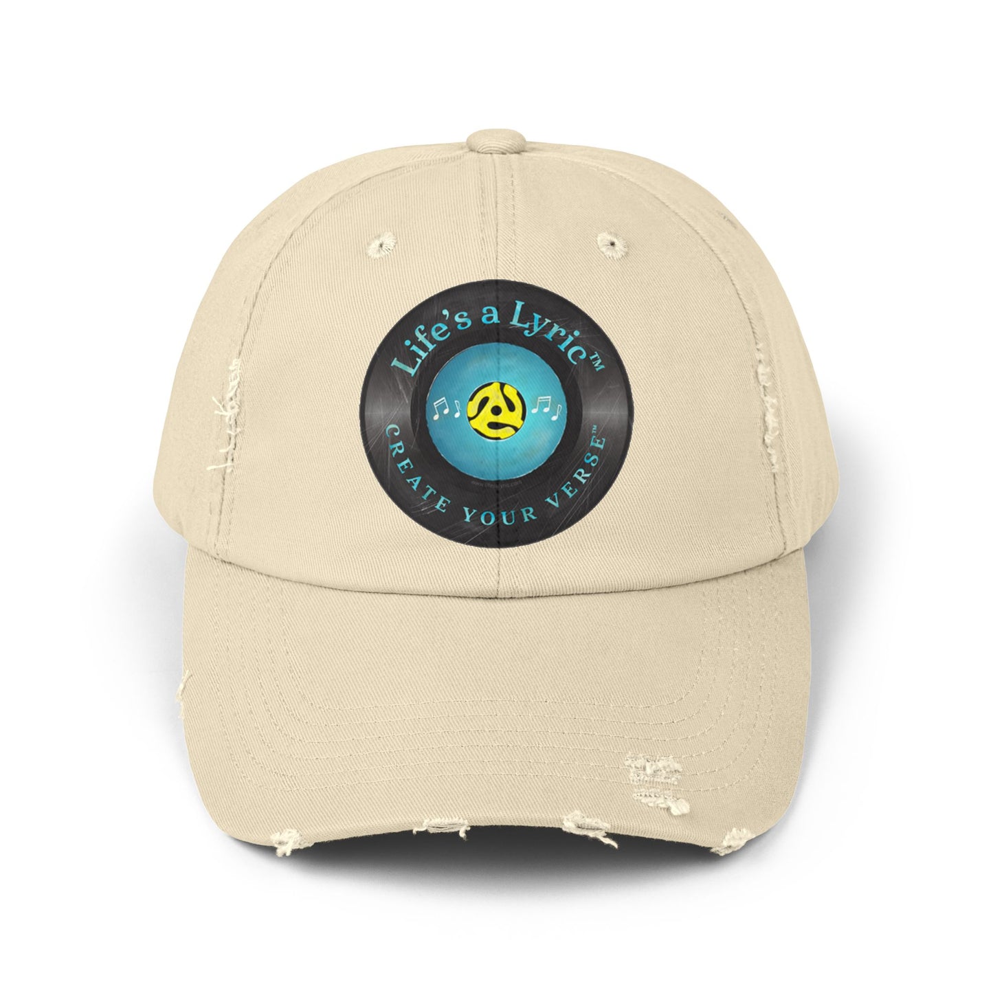 Life’s a Lyric™ Create Your Verse™ Unisex Distressed Cap