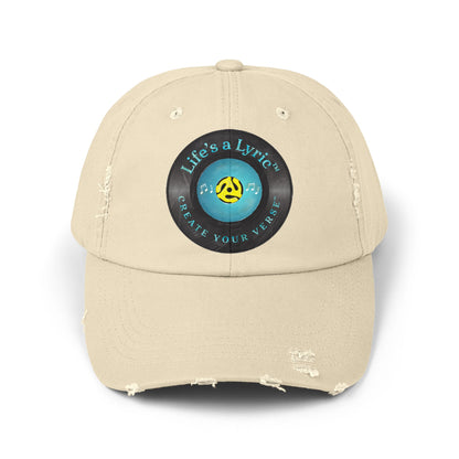 Life’s a Lyric™ Create Your Verse™ Unisex Distressed Cap
