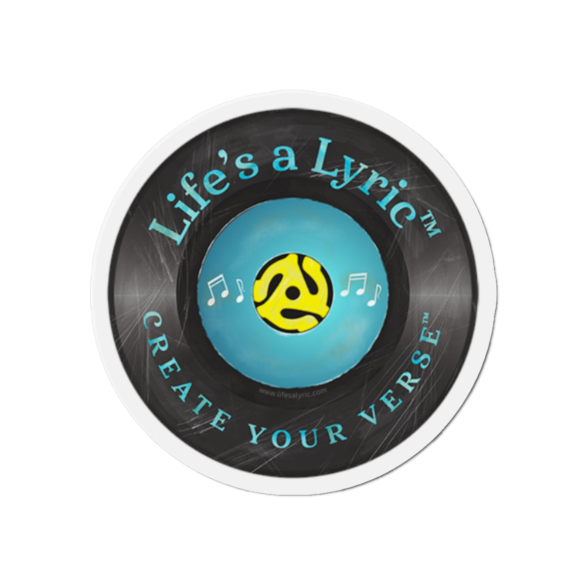 Life’s a Lyric™ - Distressed Die-Cut Magnet - Life's a Lyric - Create Your Verse
