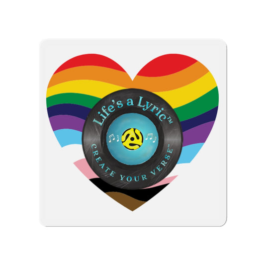 Life’s a Lyric™ Create Your Verse™ Colorful Heart-Shaped Die-Cut Magnet