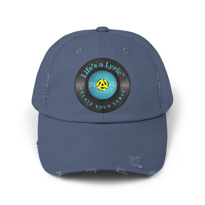 Life’s a Lyric™ Create Your Verse™ Unisex Distressed Cap