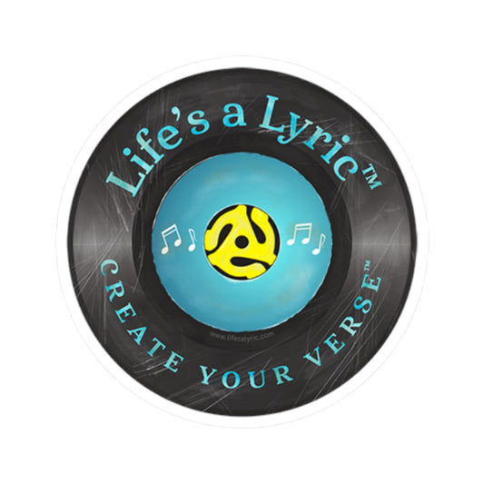 Life’s a Lyric™ Distressed Kiss-Cut Stickers - Create Your Verse Vinyl Decals