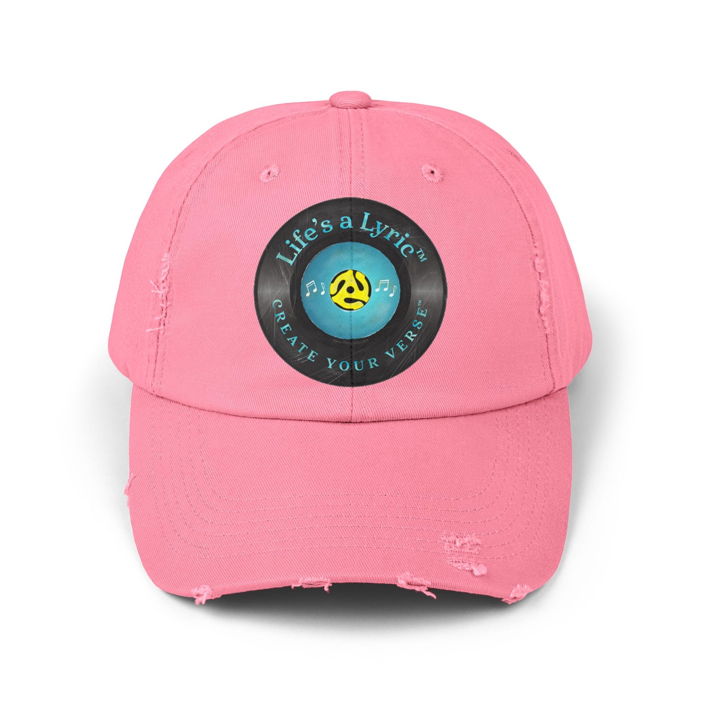 Life’s a Lyric™ Create Your Verse™ Unisex Distressed Cap