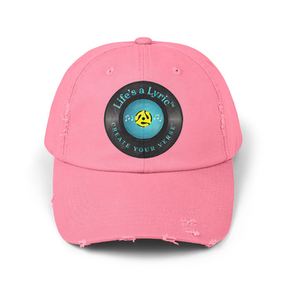 Life’s a Lyric™ Create Your Verse™ Unisex Distressed Cap